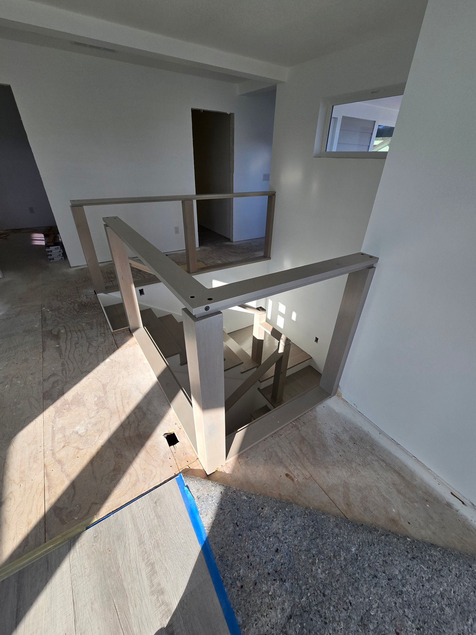 Staircase and bench completed view