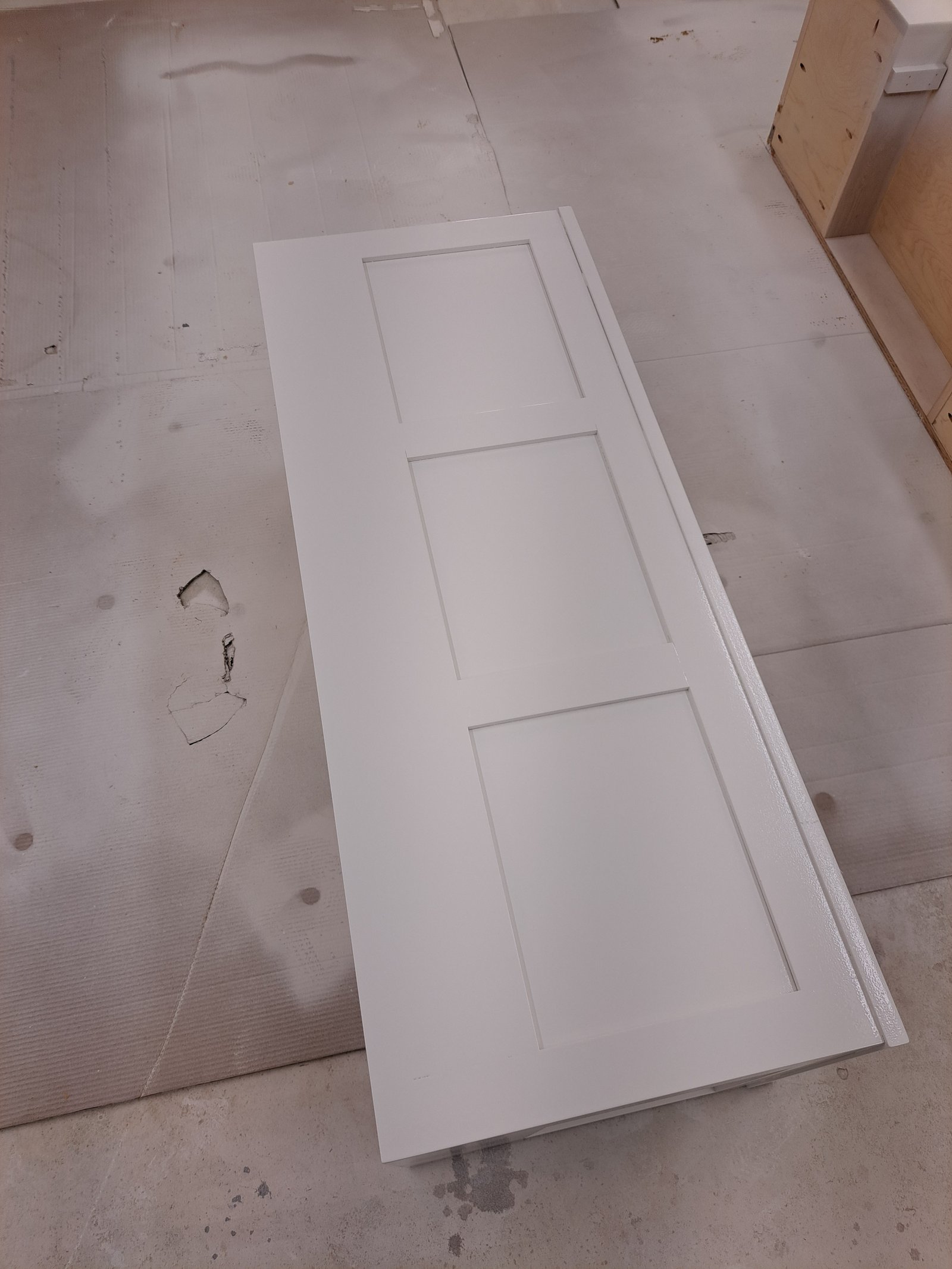 Built-in bench trim and finish detail