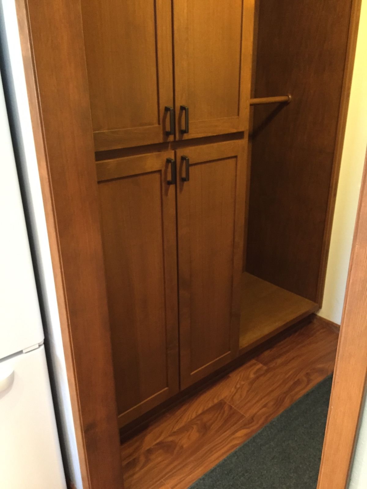Custom pantry cabinet built-in storage solution