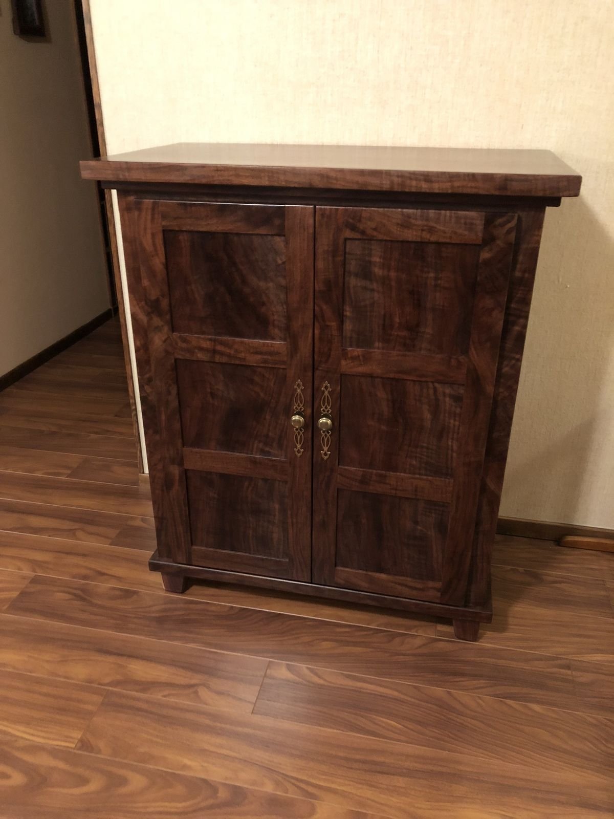 Custom cabinet finish work detail