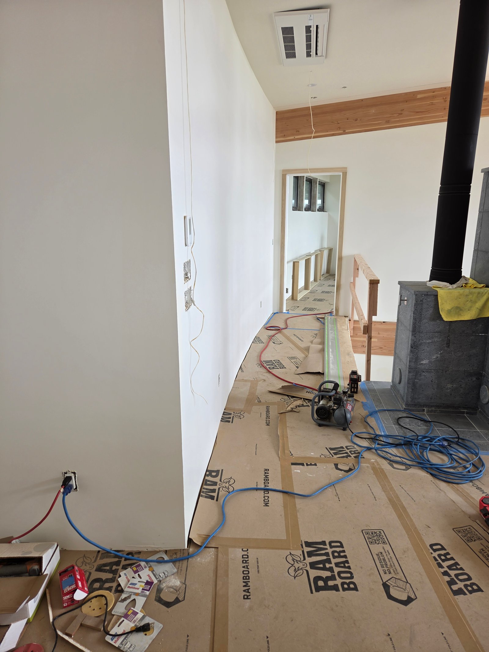 Custom trim work on round wall