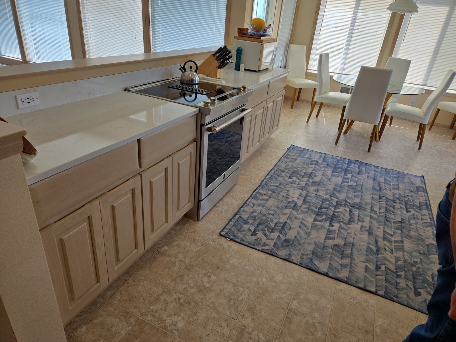 Whitewash cabinet with hardware detail