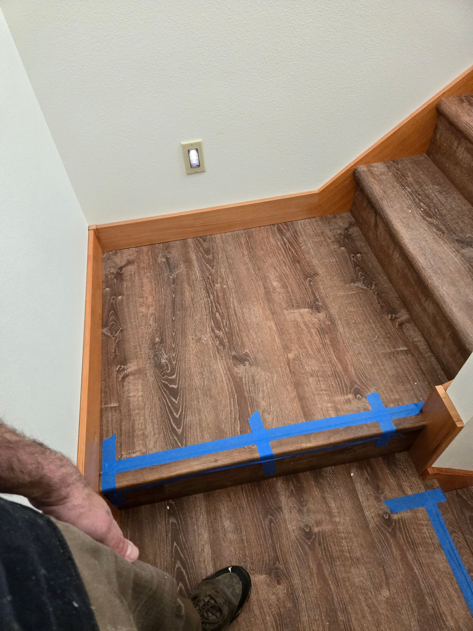 Custom stair installation completed